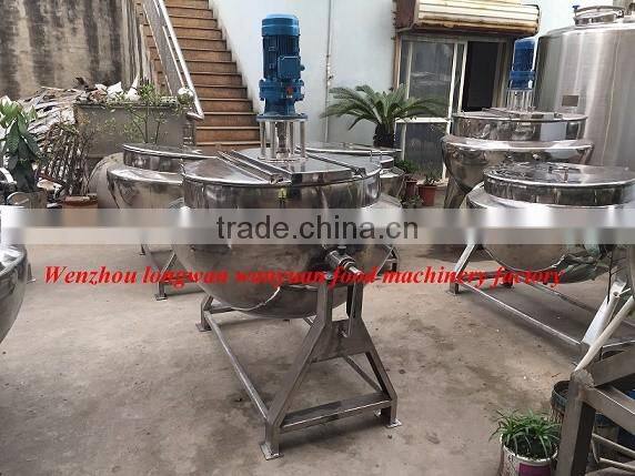 stainless steel jacketed kettle 200L tiltable jacketed kettle
