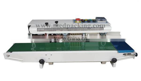 FRD-1000-C-type ink coding continuous sealer bag sealing machine with emergency switch