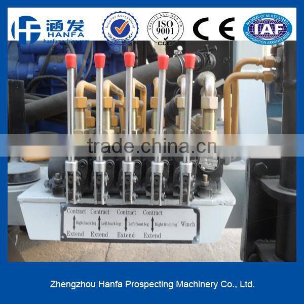 Multi-function wheel type hydraulic rotary drilling rig HF150T