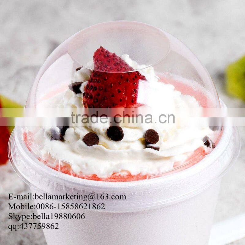 Disposable Clear plastic dome lids for 12,14 ,16,20,24 oz paper cup