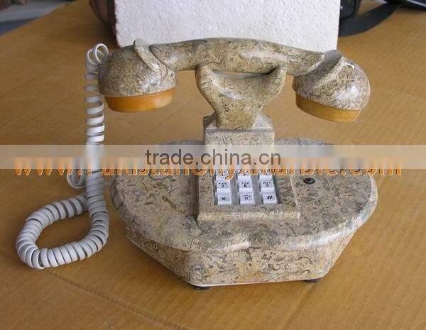 UNIQUE DESIGN MARBLE TELEPHONE SETS HANDICRAFTS