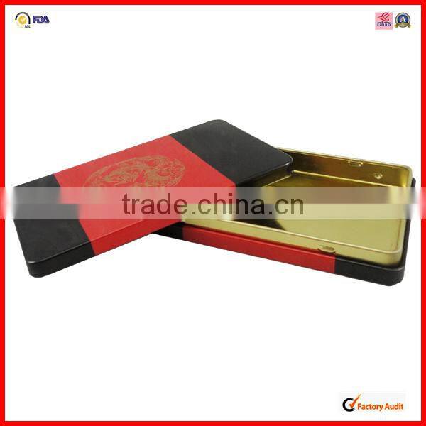 direct factory packaging rectangular plain tea tins