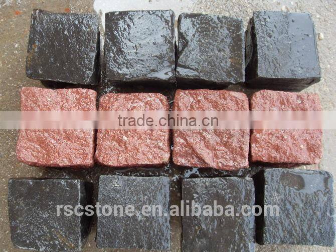 Natural granite cube stone for sale