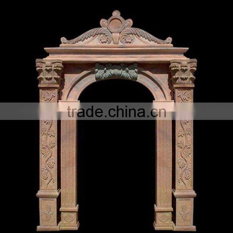 Marble Door Frame with Figure Design