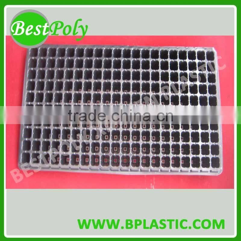 High quality 200 cells plastic seedling tray nursery tray