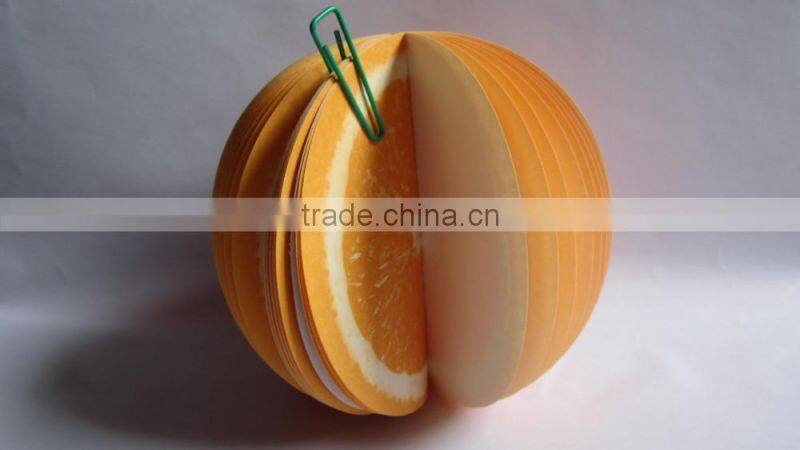 Fruit shape note pad