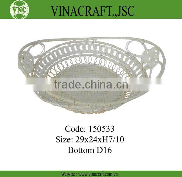 Basket bamboo storage basket for packing in valentine day