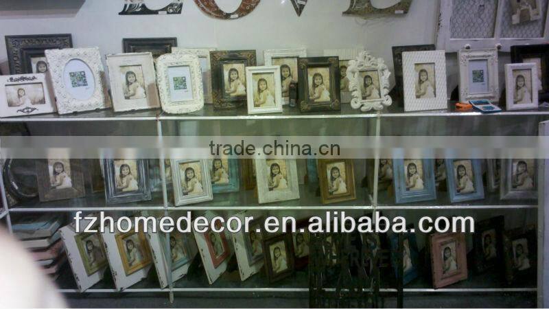 2016 new style antique wooden wall shelf drawers with ceramic hangers