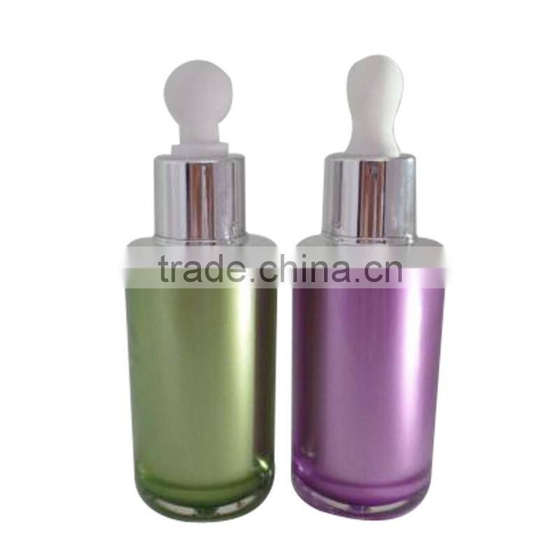 50ml acrylic bottles with silicone bulb dropper