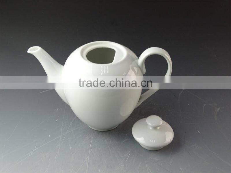 wholesale stock Chinese style Cheap ceramic pot,white tea pot restaurant teapot