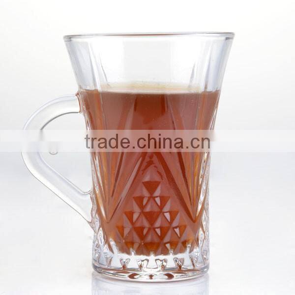Machine Made Style Clear Glass Tea Cup For Tea