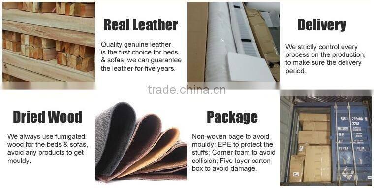 Hot selling soft modern leather bed with speaker