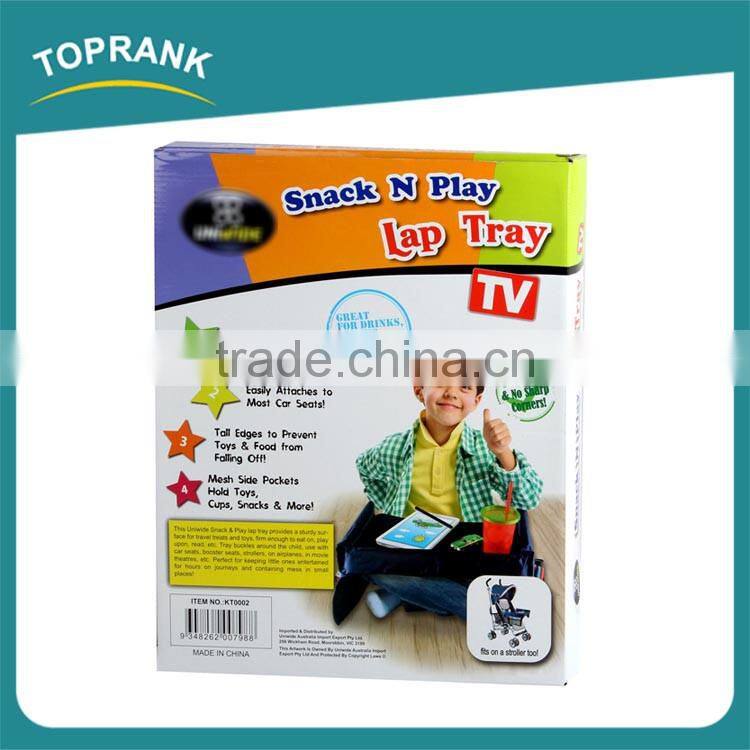 New design multi purpose safe sponge folding car food tray for kids