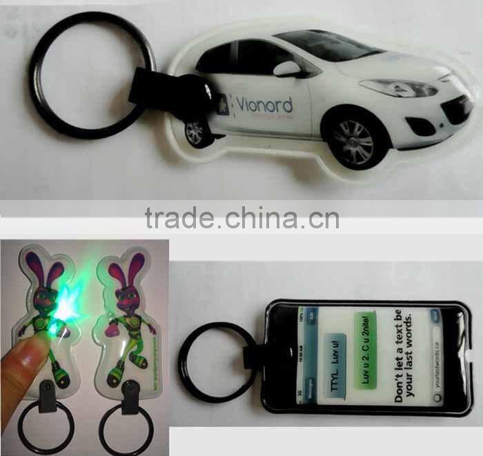 2015 hot products LED key chain hanger, customized led keychain finder,colorful led keychian