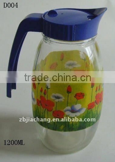 pineapple shaped glass pitcher with plastic lid
