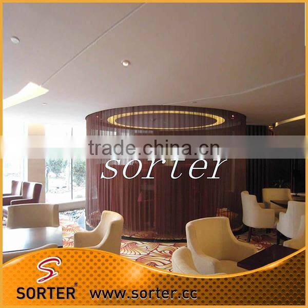 Sorter's screen room divider aluminum woven wire mesh
