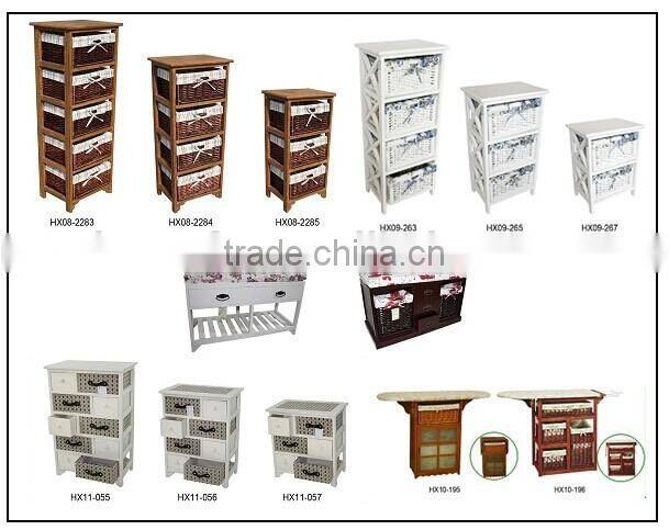 MDF Drawer paulownia frame paulownia wooden cabinet