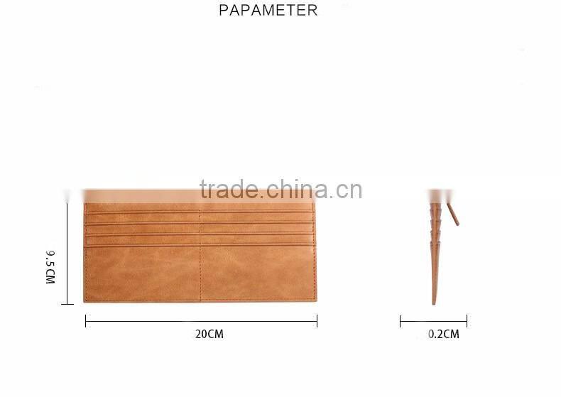 top cowhide leather tan color rfid blocking men zipper card holder wallet