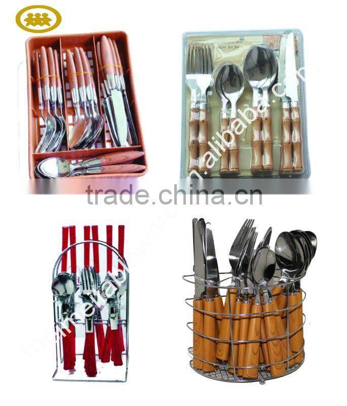 Colorful handle stainless steel flatware