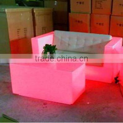New Model! Hot Sell Plastic illuminated LED Sofa