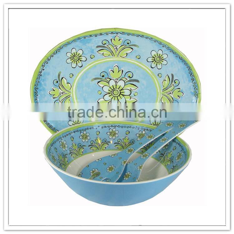 4pcs classic design recycle natural eco bulk plastic korean dinnerware