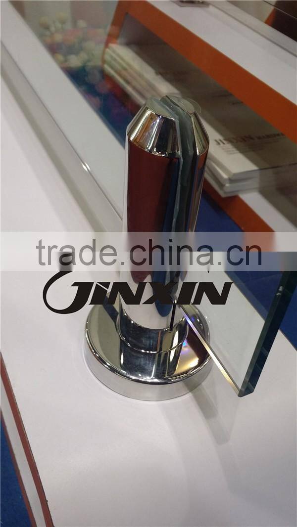 JINXIN balustrade_outdoor 316 stainless steel spigot tempered glass railing
