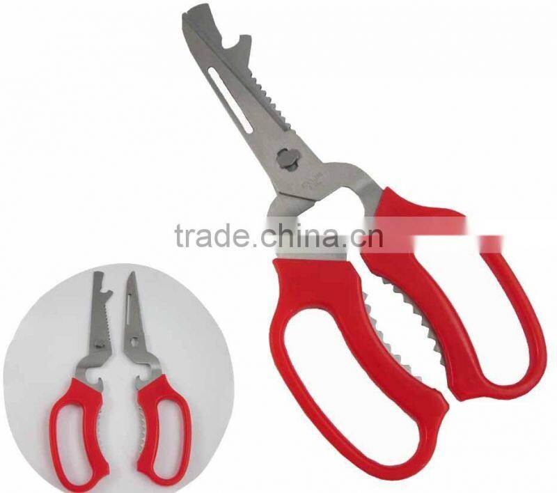 Colorful Wooden Handle Professional Kitchen Scissor