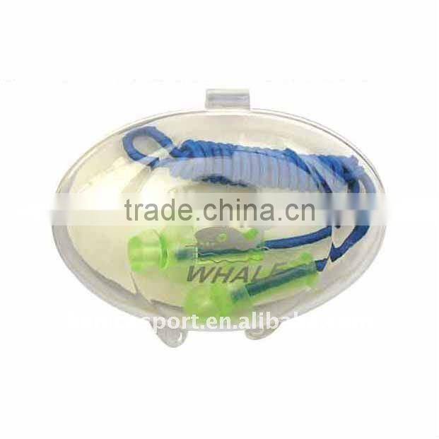 High Quality Swimming Earplug with line,repeat use earplug,best earplugs