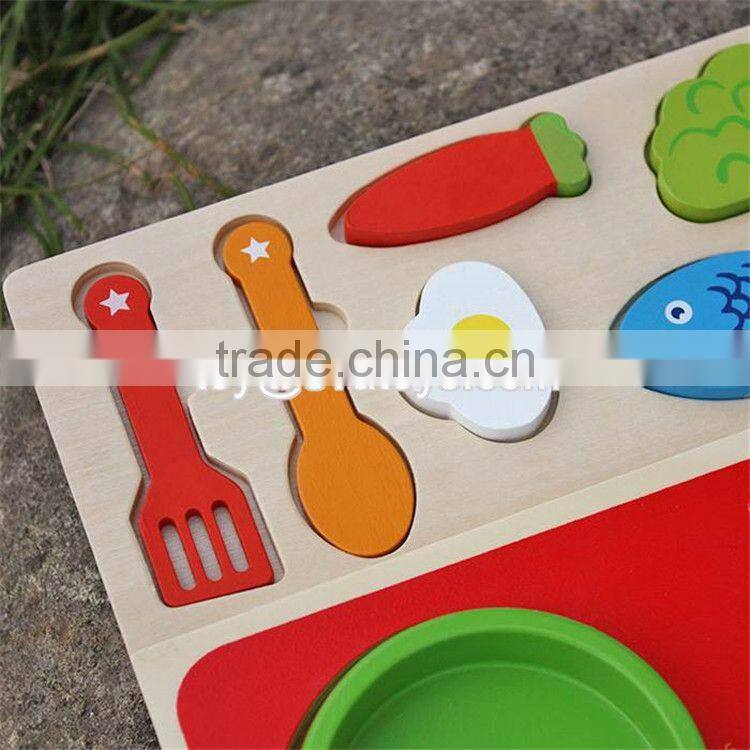 New design preschool play food wooden toy kitchen accessories for kids W10B187