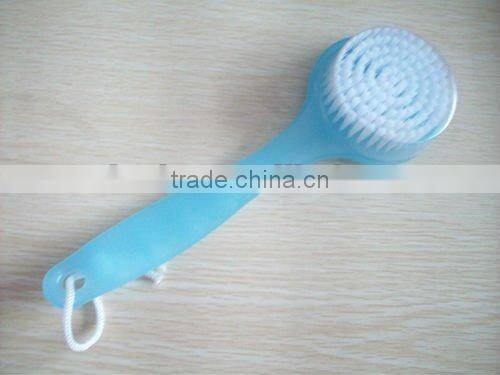 plastic handle bath brush with nylon