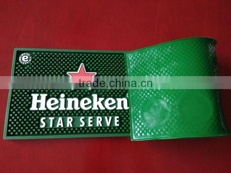 Promotion bar mat suppliersTop Quality PVC Customized bar spill mat
