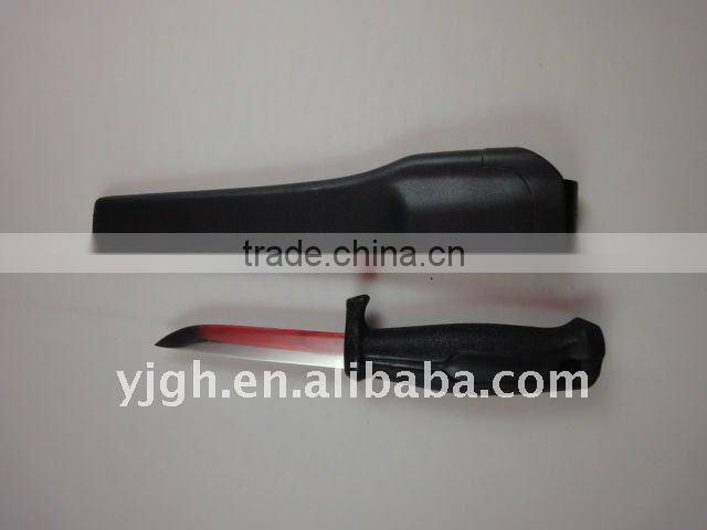 stainless steel utility knife with hat