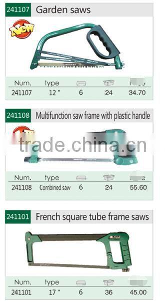 17''Adjustable Hacksaw Frame with Blade