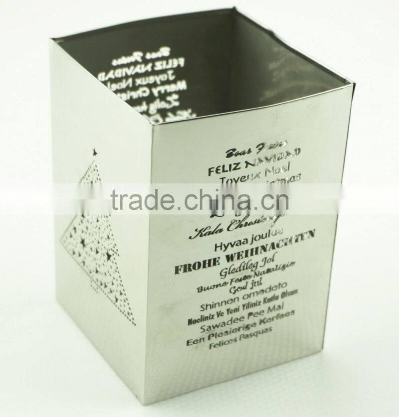 42118 stainless steel candle holder / candle cover