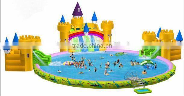Factory price giant inflatable amusement water park for aduls and kids
