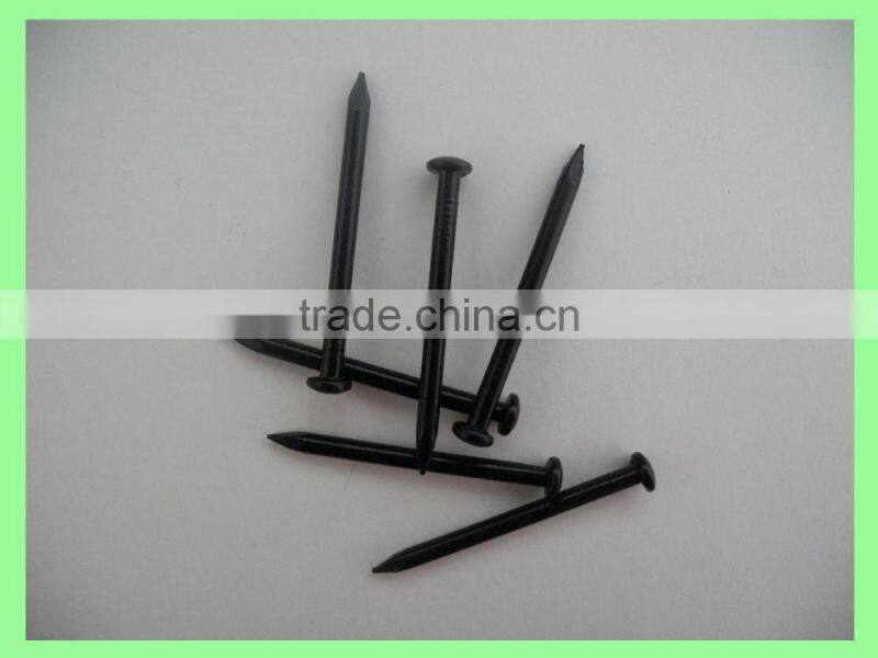 Top hardened black steel concrete nails sizes/linyi concrete steel nails