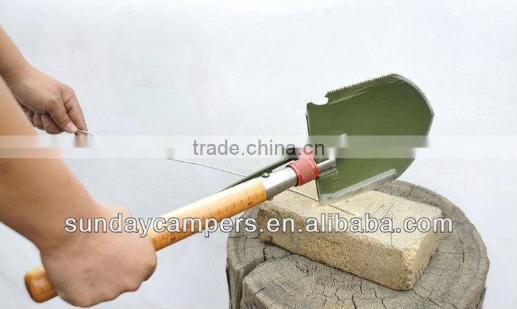 Outdoor sports Fiberglass multifunction Military Shovel for Car camping tent