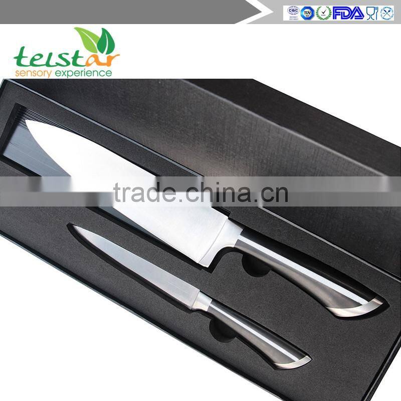 Stainless Steel and Impact Resistant ABS Handles 8" Chef Knife and 5" Utility Knife