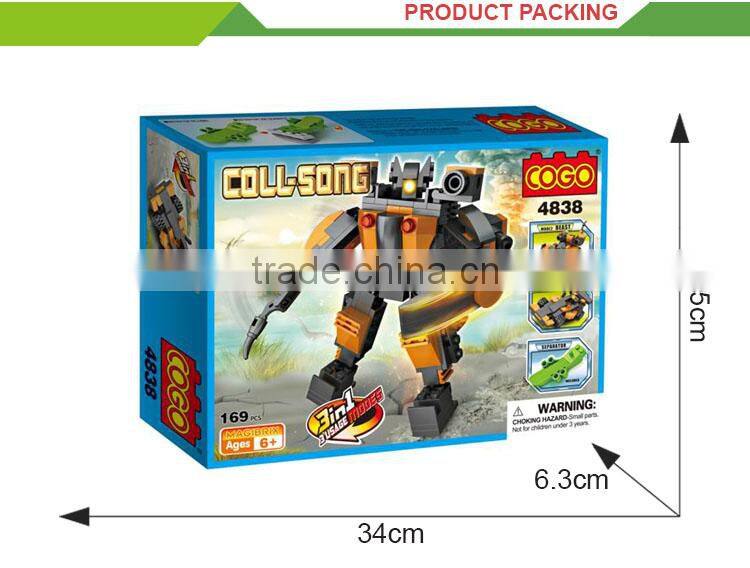 Hot sale intelligence toy plastic diy robot toys for adults
