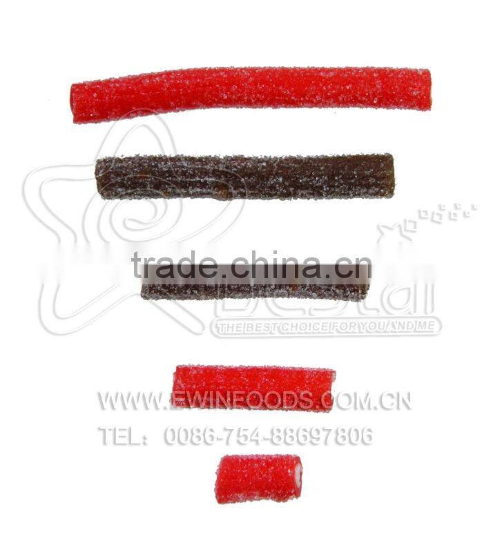 Fruity Flavor Sour Stick Gummy Candy With Powder