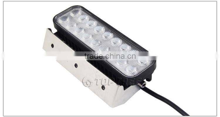 54w SMD Leds Work Light Two Pieces Flood Beam Driving Light