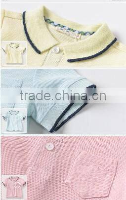 100% cotton custom design kids t-shirt wholesale baby polo t-shirt