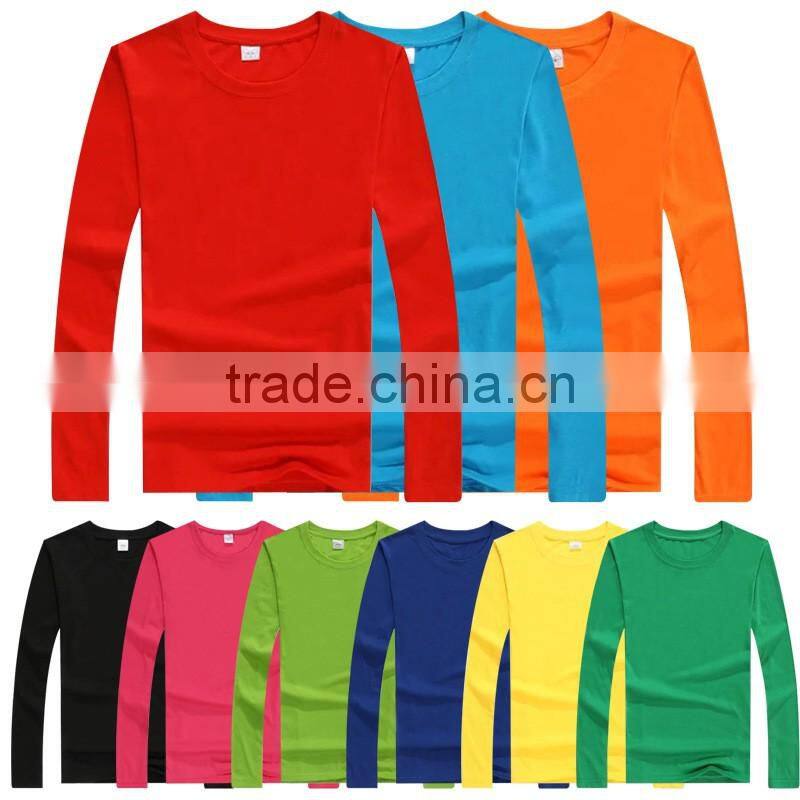Plain Round Neck Promotion T-shirt/Slim Fit Colorful T shirt Custom Logo