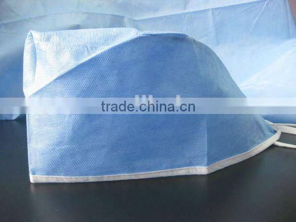 Sterile Disposable Nonwoven Fabric Medical Surgical Doctor Banded Cap