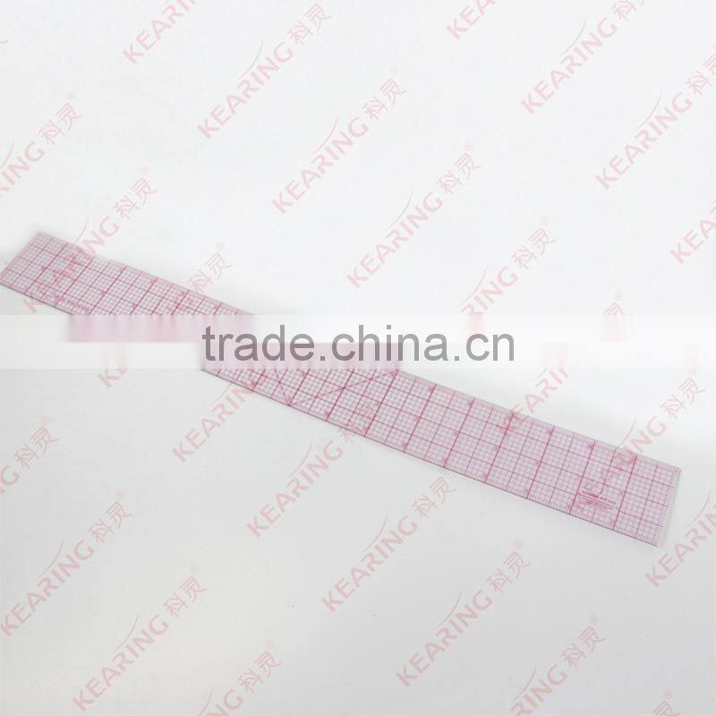 2"*24" straight flexible 1.2mm thickness inch plastic garment ruler for fashion design#8248