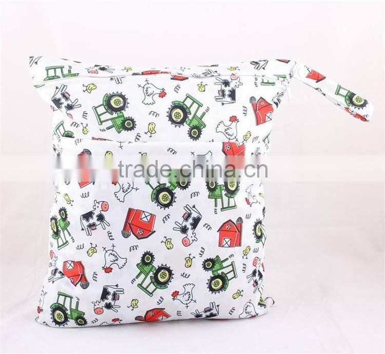 Waterproof Multifunctional Reusable Cloth Custom Made Diaper Bags Wetbags