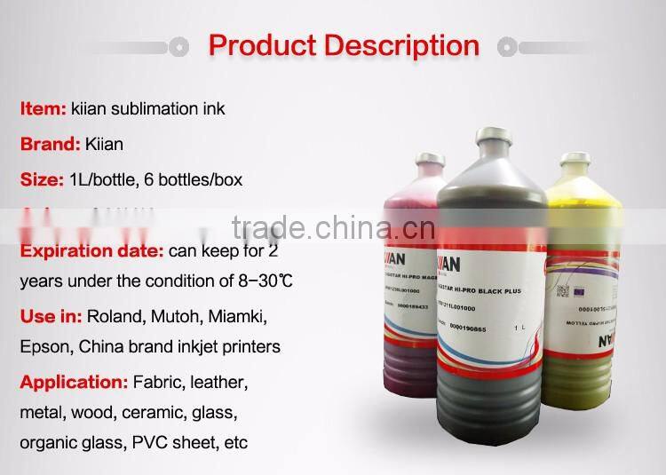 High quality wholesale dye kiian sublimation ink for DX-5.