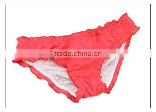 Halter strap ruffles polyester push up women european style two piece bikini beachwear