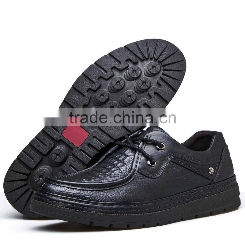 china brand formal Business men's shoes casual fashion sample for male, men casual shoes with top layer leather made in jinjiang