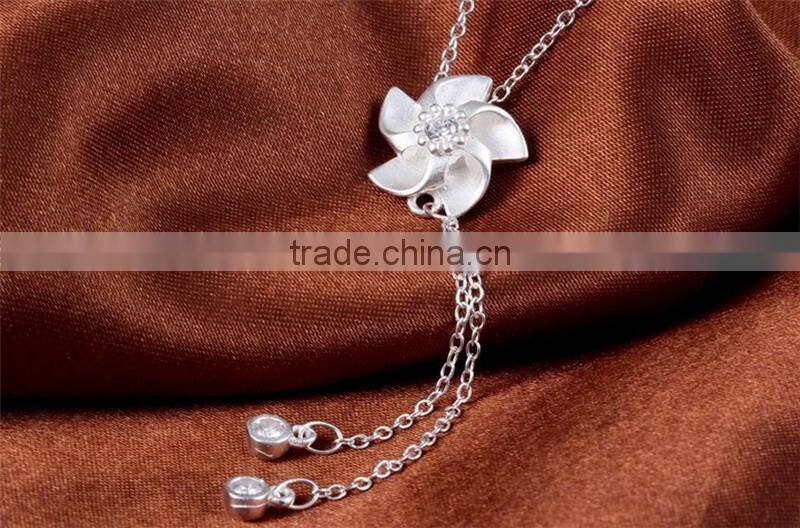 2017 New design 925 sterling silver windmill pendant necklace